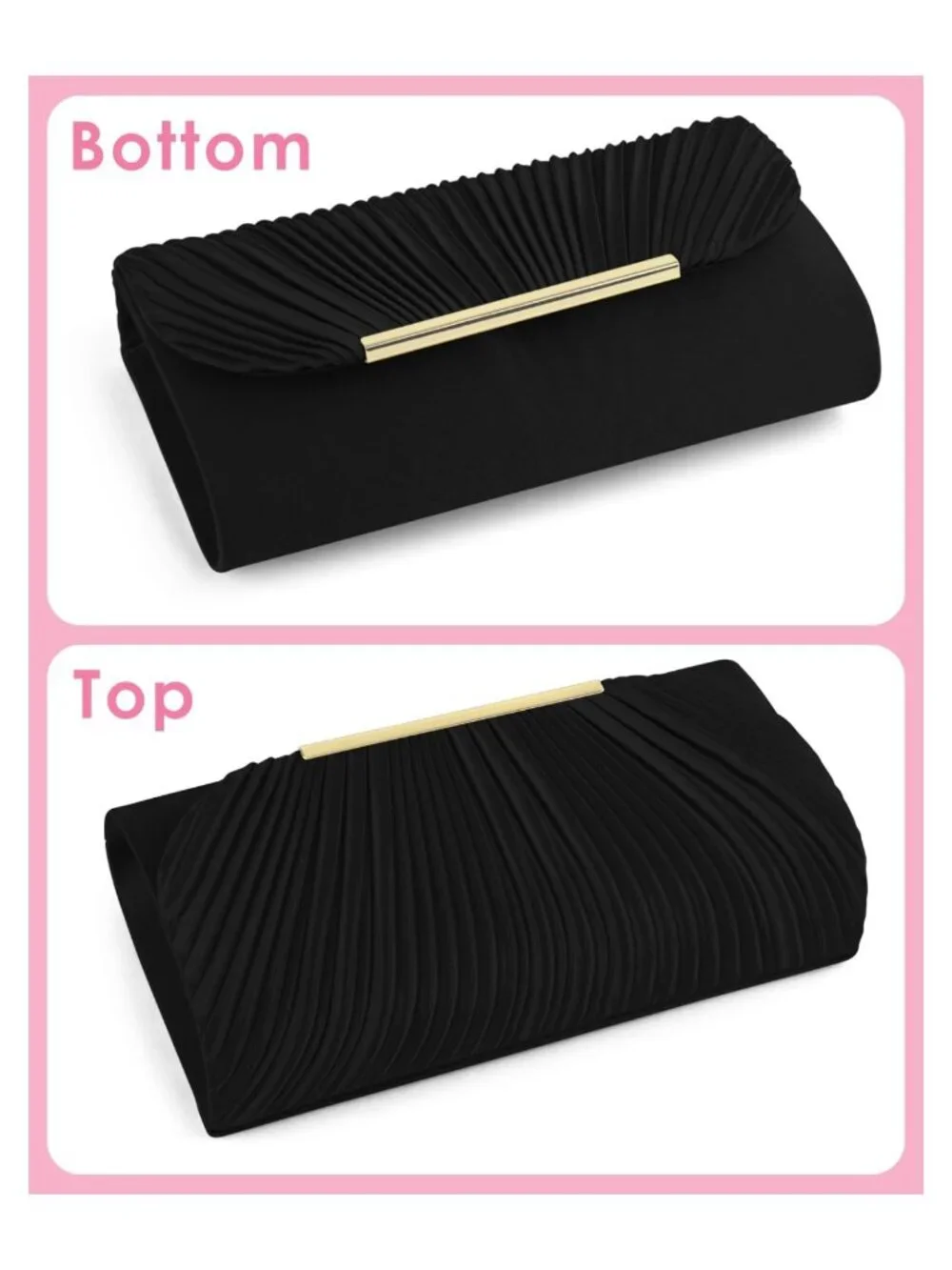 Milan Cloth Evening Clutch Crossbody Shoulder Bag with Chain